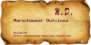 Marschauser Dulcinea névjegykártya